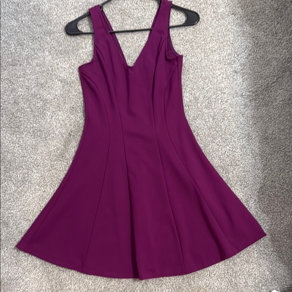 Elegant Purple Sleeveless Dress